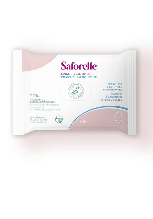  Lingettes intimes format voyage de 10 unités. L&
