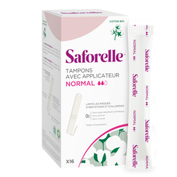 Tampons avec applicateur Coton BIO, Format Normal, small